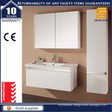 Modern MDF White Lacquer Bathroom Vanity Set